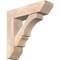 Ekena Millwork Balboa Slat Smooth Bracket w/ Offset Brace, Douglas Fir, 7 1/2"W x 28"D x 28"H BKT0806X28X28BOA06SDF - alternate 1